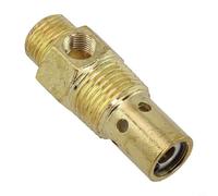 Valvola di sicurezza per compressore d'aria con attacco G3/8" maschio per NPT e filettatura G1/2", valvola di ritegno nel serbatoio per compressori d'aria, include G1/8" Fe (zinco)