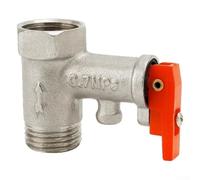 Valvola di sicurezza per scaldabagno, 10,2 cm, in rame, con valvola di ritegno e funzione di valvola di ritegno per una gestione stabile della pressione e protezione dei componenti del riscaldatore