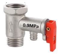 Valvola di sicurezza per scaldabagno da 10,2 cm, in rame, con funzione di limitazione della pressione e valvola di ritegno integrata per la prevenzione del riflusso (80 g/0,9 MPa)