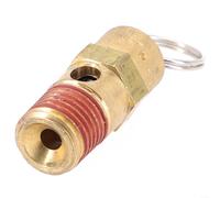 Valvola di sicurezza per serbatoio compressore d'aria 1/4 NPT ingresso con molla in acciaio inossidabile e alloggiamento in ottone per uso a lungo termine (250 PSI)