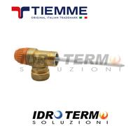 VALVOLA DI SICUREZZA SOLARE M-TUBO RAME COMBINATA PER SISTEMI SOLARI 3/4x22