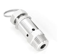 Valvola di sicurezza, Valvola limitatrice di pressione a molla 304SS pentola a con compressore del gas da 1/2 pollice 0,5-10 bar(2 6Bar Adjustable)