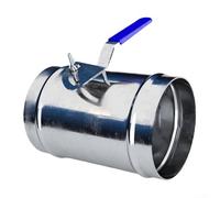 Valvola di smorzamento dell'aria manuale con maniglia regolabile e guarnizione in silicone a prova di perdite, progettata per sistemi HVAC per ottimizzare la gestione del flusso d'aria (DN100)