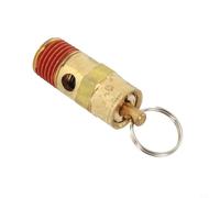 Valvola di sovrapressione da 1/4", filettatura esterna in ottone, valvola di sicurezza per compressore, 165 psi, scarico (150 psi)