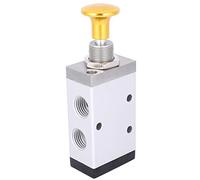 Valvola di spinta a comando manuale a 5 vie a 2 posizioni G1/8 Scarico G1/4 Valvola meccanica a tiraggio manuale in ingresso Valvola di controllo dell'aria circolare Valvola pneumatica ad azionamento