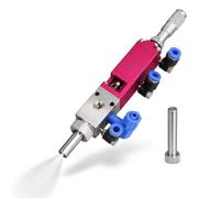 Valvola di spruzzatura pneumatica di precisione con regolazione micrometrica, larghezza di spruzzo regolabile da 4 a 10 mm, ugello da 30/60 mm per colla, lubrificante e inchiostro. (30mm)