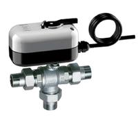 VALVOLA DI ZONA A 3 VIE CROMATA FAR 8S MM CON SERVOCOMANDO ELETTRICO 230V/24V