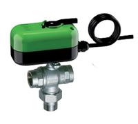 VALVOLA DI ZONA A 3 VIE CROMATA FAR FF 1/2" 3/4" 1" SBLOCCO MANUALE 230V / 24V