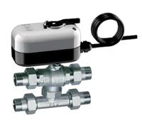 VALVOLA DI ZONA A 3 VIE FAR 8S MM CON TEE DI BY-PASS E SERVOCOMANDO ELETTRICO