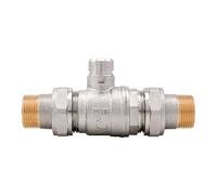 VALVOLA DI ZONA A SFERA A 2 VIE CON DOPPIO BOCCHETTONE 1"1/4 DN 32