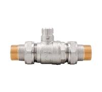 Valvola Di Zona A Sfera A 2 Vie Con Doppio Bocchettone - 1" Dn 25