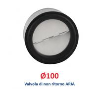 Valvola diametro 100 di NON RITORNO ARIA per le Tubazioni flessibili e rigide Ar