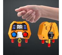 Valvola digitale a doppio calibro, manometro elettronico al fluoro con display digitale per la riparazione di condizionatori d'aria HVAC, misuratore di prova ad alta precisione con design resistente