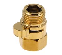 Valvola diritta filettata 1/2\"F x 1/2\"M per uso generico (oro) 1.54\"