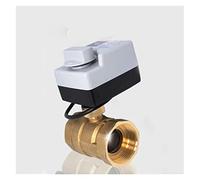 Valvola DN15 DN20 DN25 DN32 DN40 a sfera motorizzata in ottone Attuatore elettrico a due controlli a 3 fili AC220V vie / 2 con interruttore manuale(DN15)