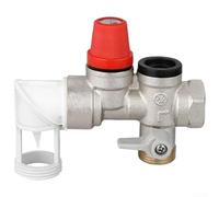 Valvola DN20 in ottone per scaldabagni che fornisce rilascio automatico della pressione sopra i 7bar e flusso unidirezionale per una protezione affidabile del sistema (connessione live)