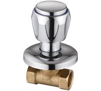 Valvola doccia a scomparsa in rame, montaggio a parete, ad apertura rapida, robusta valvola per doccia a scomparsa, in rame, per bagno e applicazioni solari (B)