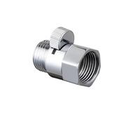 Valvola doccia in ottone G1/2 con interruttore, valvola di controllo del flusso della pressione dell'acqua cromata, valvola di intercettazione for bidet, spruzzatore Shattaf per soffione doccia, bagno