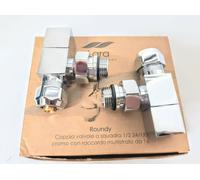 VALVOLA E DETENTORE 1/2" x MULTISTRATO 16mm TIPO CROMATO CUBICO CUBO