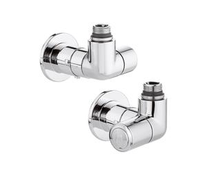 VALVOLA E DETENTORE CALEFFI TERMOSTATICA VERSO DESTRA 1/2" ARREDO CROMO 400300