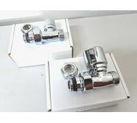 VALVOLA E DETENTORE DRITTA CROMATA 1/2" RAME MULTISTRATO ARTECLIMA