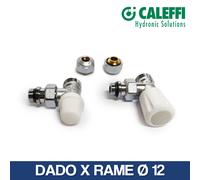 VALVOLA E DETENTORE TERMOSTATIZZABILE RAME 12 14 MULT 16 A SQUADRA CALEFFI 24685