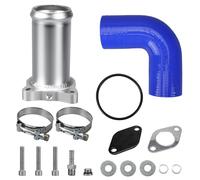 Valvola EGR compatibile con VW VW Golf Mk4 Mk5 Polo Passat Sharan Jetta Caddy T5, Tubo Valvola EGR compatibile con Audi A3 A4 A6 per Motori 1.4 1.9 TDI, per Leon Ibiza Toledo Altea Alhambra (Argento)