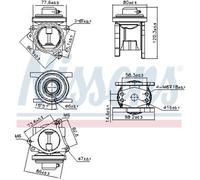 Valvola EGR Con Guarnizioni Nissens 98173 per VW Passat Variant Touran Audi A3