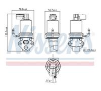 Valvola EGR Con Guarnizioni Nissens 98201 per VW Golf IV Audi A3