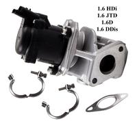 Valvola EGR +Guarnizioni+2 Fascette per Mini 1.6D 1.6MZCD SCUDO 1.6 JTD