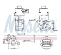 Valvola EGR NISSENS 98168