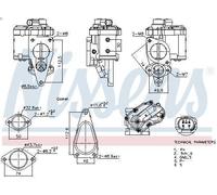 Valvola EGR NISSENS 98241 per RENAULT SCENIC II (JM0/1_) 1.9 2003-2008