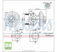 Valvola EGR Nissens per FORD TRANSIT MONDEO #r8