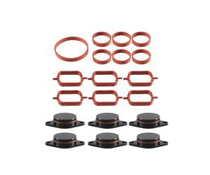 Valvola EGR Per BMW M47 M57 E39 E87 E90 E60 6 Cilindri Pezzi Swirl Flap Blanks Riparazione Elimina Kit 22mm/33mm Con Guarnizione Collettore Di Aspirazione Valvola Ricircolo Gas Scarico(33MM)