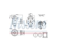 Valvola EGR Per BMW Serie 1 E87 3 E90 E91 E92 E93 5 E60 E61 11717792077