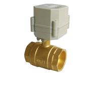 Valvola elettrica di controllo del tempo da 1-1/4'', passaggio completo AC/DC9-24V, filettatura BSP/NPT, valvola controllata dal timer for irrigazione automatica(NPT thread)