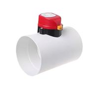 Valvola elettrica in plastica da 6 pollici, valvola a saracinesca motorizzata, valvola di ritegno solenoide per condotto HVAC per tubo di ventilazione 160 mm, 220 V, 12 V e 24 V (AC 24 V)