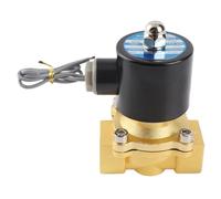 Valvola elettromagnetica a solenoide, normalmente chiusa, in ottone, 24 V CC, 3/4" DN20, per acqua, gas e olio; pressione nominale 1 MPa, con filettatura BSPP, adatta per