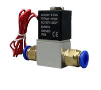 Valvola elettromagnetica bidirezionale normalmente chiusa, valvola elettromagnetica in lega di alluminio o acciaio inossidabile G1/4, AC110V/220V/DC12V/24V(4mm,NPT_DC24V_STAINLESS STEEL BASE)