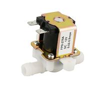 Valvola Elettromagnetica Elettrico, DC 12V Elettrovalvola Elettrico Normalmente Chiusa N/C Valvola Elettrico di Plastica Interruttore di Aspirazione Acqua OD 12mm