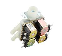 Valvola elettromagnetica in plastica DC 12V/24V/220V G3/4" 1 in 4 out Valvola di scarico dell'acqua normalmente chiusa Solenoide di ingresso dell'acqua elettrico(AC110V)