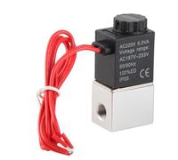 Valvola Elettromagnetica Normalmente Aperta 2 Vie, Elettrovalvola a 2 Posizioni AC220V, Valvola Elettromagnetica Durevole e Stabile per Impiego Continuo, Ricambio Universale per Idraulico