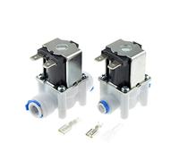 Valvola Elettrovalvola elettrica in plastica 12V 24V 220V Normalmente chiusa 1/4" 3/8" Tubo flessibile Collegamento rapido Sistema ad osmosi inversa acqua RO (12v 1PC per(5V,1PC For 9.52mm Hose)