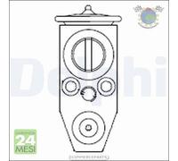 Valvola espansione Delphi per FORD ECOSPORT B-MAX