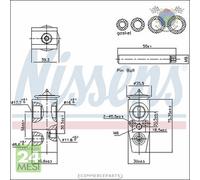 Valvola espansione Nissens per FORD GRAND C-MAX TRANSIT TOURNEO FOCUS KUGA #ry