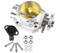 Valvola farfallata Collettore di aspirazione in alluminio da 70 mm CNC, corpo farfallato, adatto per Honda B16 B18 D16 F22 B200 D/B/H/F EF EG EK H22 D15 S2000 Farfalla motore(Throttle and Sensor)