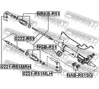FEBEST NAB-R51SG Supporto, Scatola guida