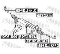 Valvola filtro carbone impianto carburante SGGB-001 FEBEST per SSANGYONG KYRON