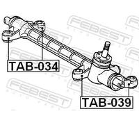 Valvola filtro carbone impianto carburante TAB-034 FEBEST per TOYOTA COROLLA