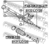 FEBEST TAB-GRJ120-KIT Supporto, Scatola guida